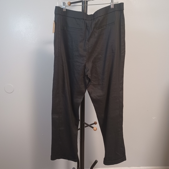 J. Jill Black Linen Blend Pants Large Size Large - Picture 5 of 5